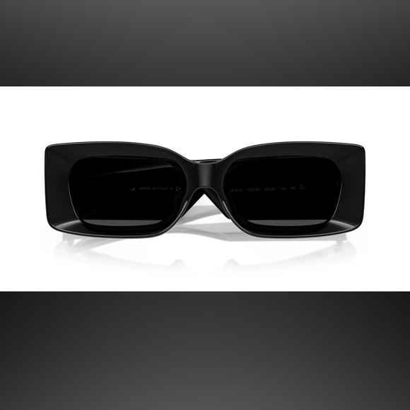 Versace Black Rectangular Sunglasses - Picture 4 of 5